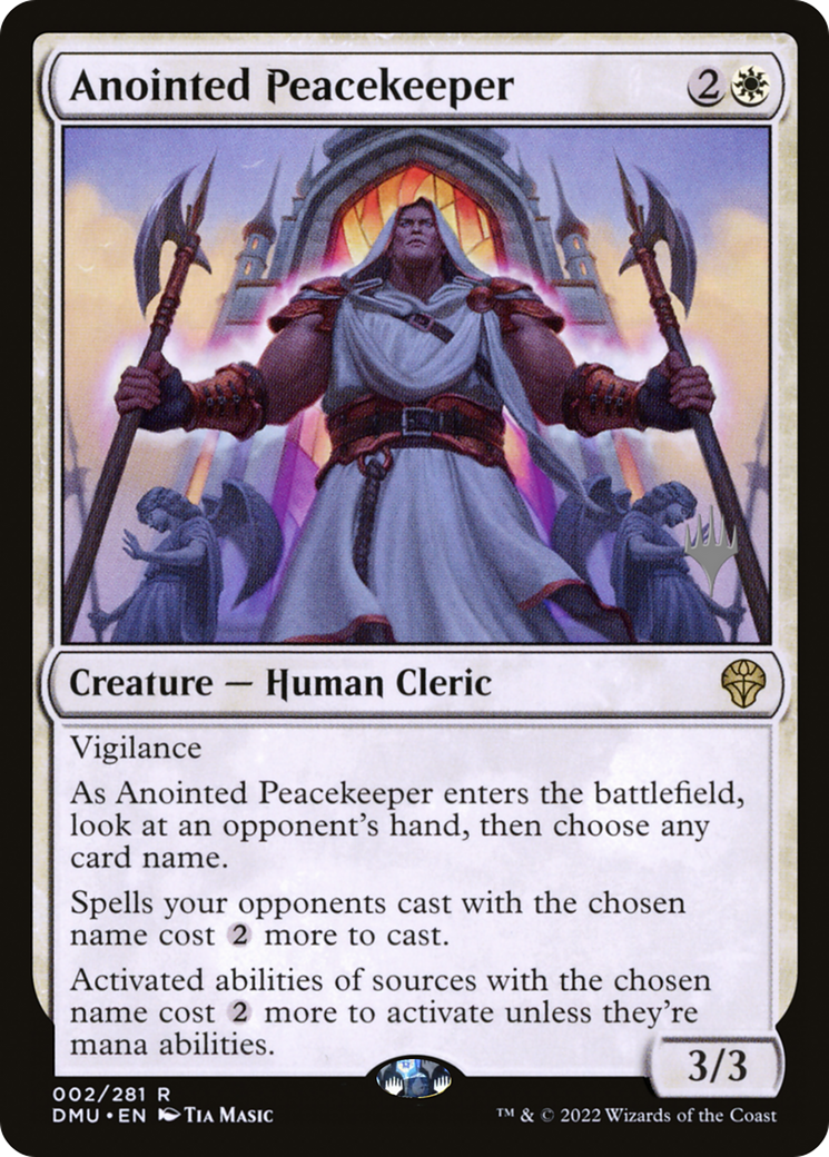 Anointed Peacekeeper (PPDMU-002) - Dominaria United Promos Foil