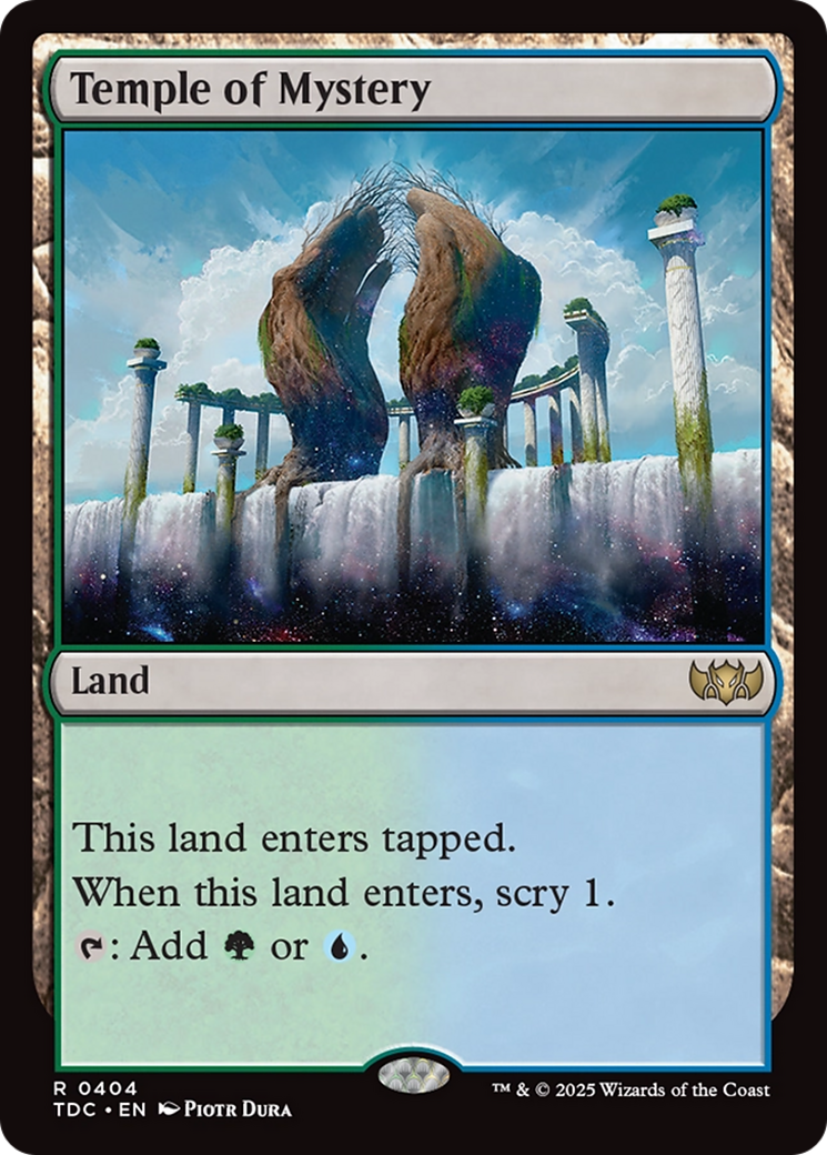 Temple of Mystery (TDC-404) - Commander: Tarkir: Dragonstorm