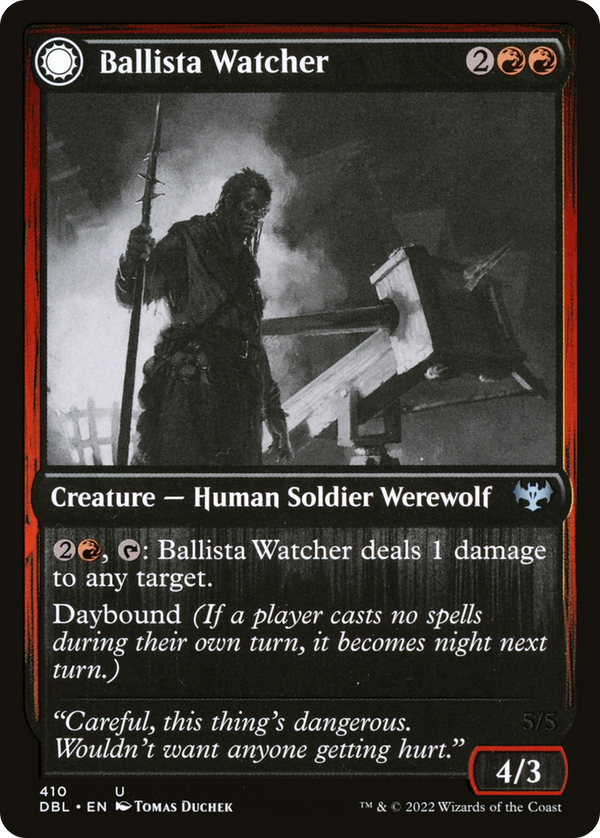 Ballista Watcher (DBL-410) - Innistrad: Double Feature: (Double Faced Transform)