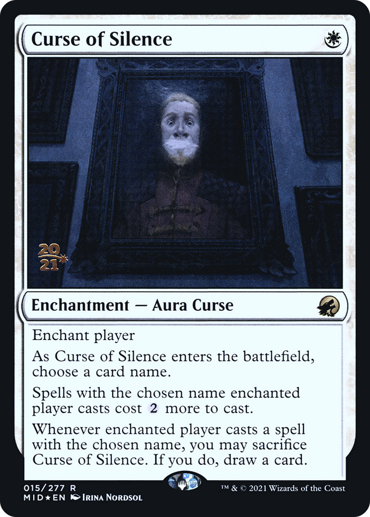 Curse of Silence (PRE-015) - Innistrad: Midnight Hunt Promos Foil