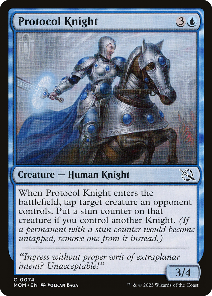 Protocol Knight (MOM-074) - March of the Machine Foil