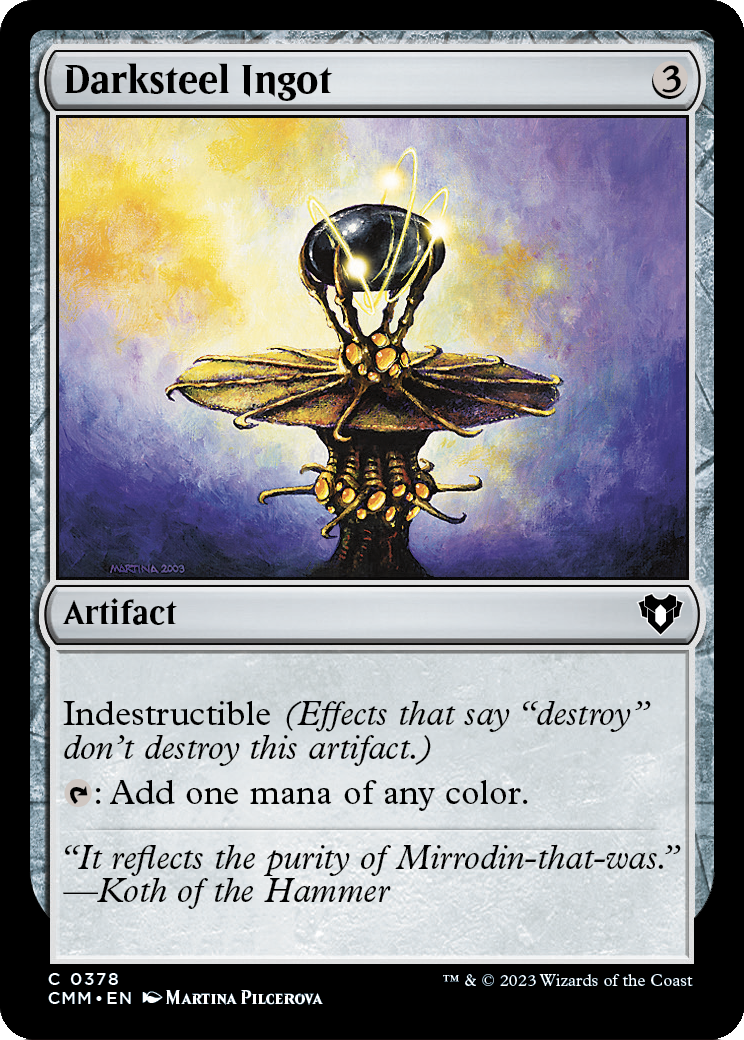 Darksteel Ingot (CMM-378) - Commander Masters