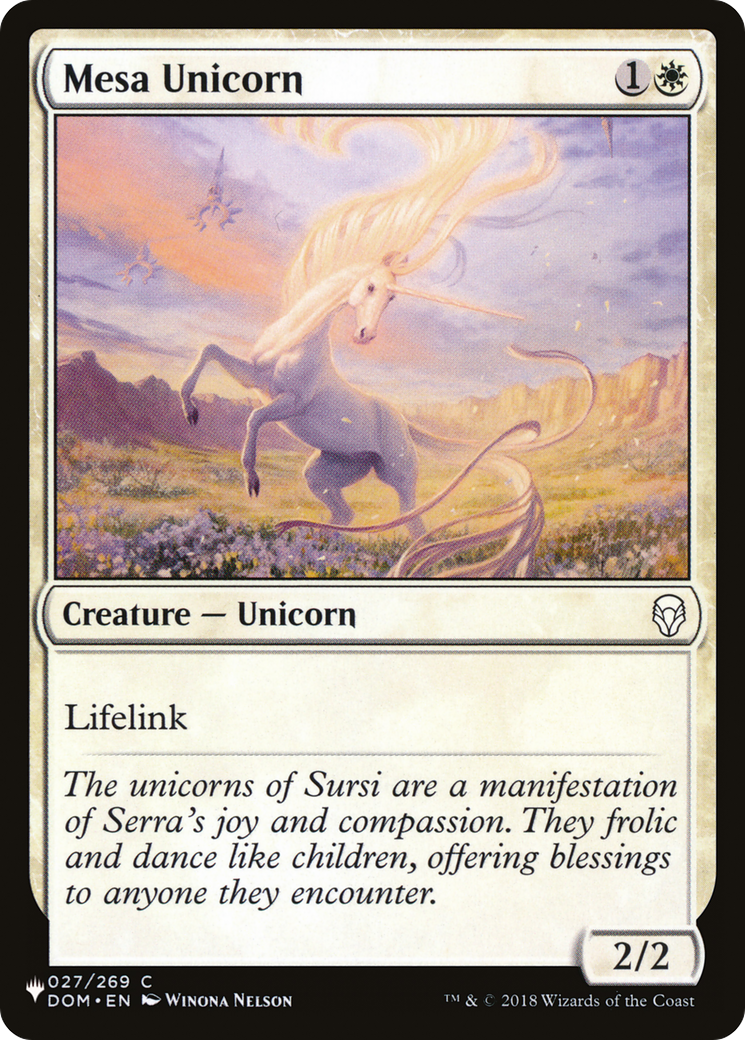 Mesa Unicorn (LIST-027/269) - The List