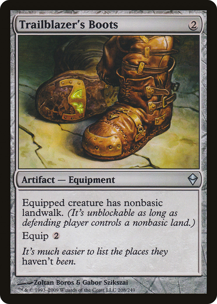 Trailblazer's Boots (ZEN-208) - Zendikar Foil