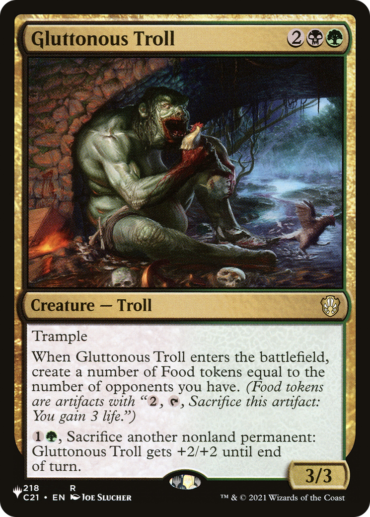 Gluttonous Troll (LIST-218/081) - The List