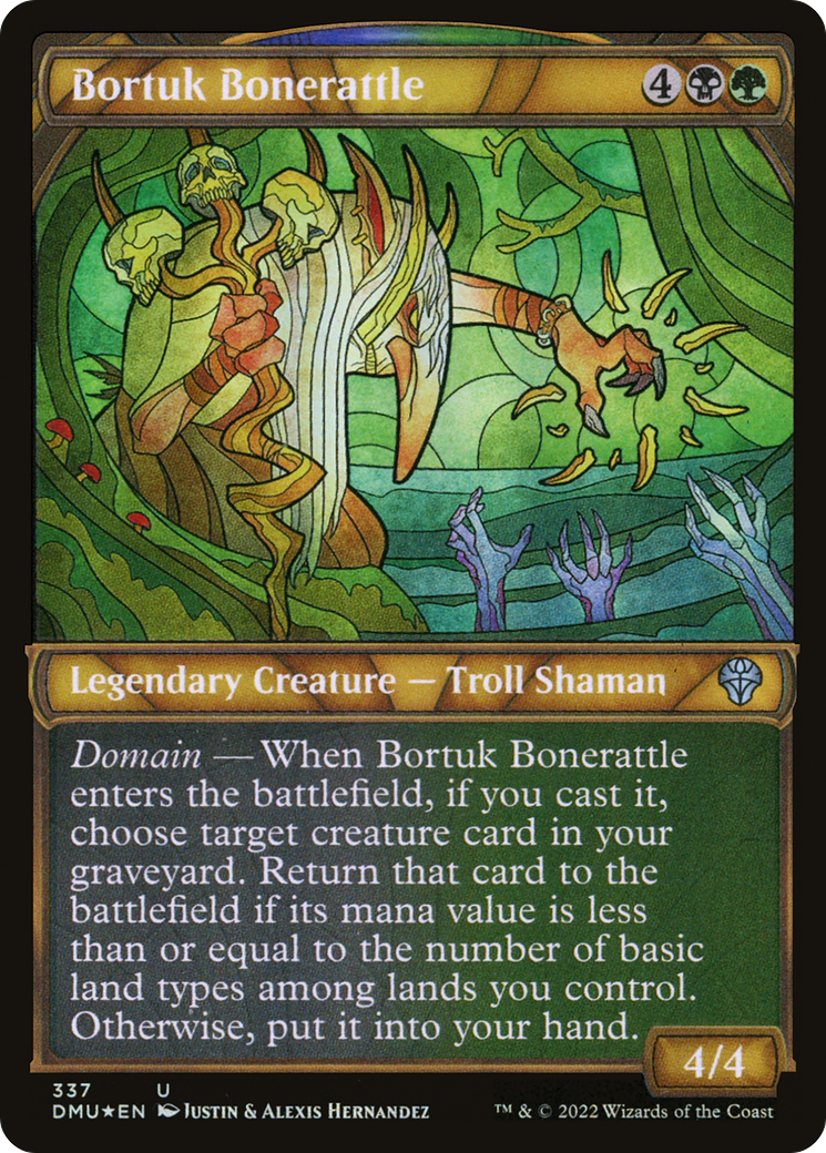 Bortuk Bonerattle (Textured Foil) (DMU-337) - Dominaria United: (Showcase) Foil