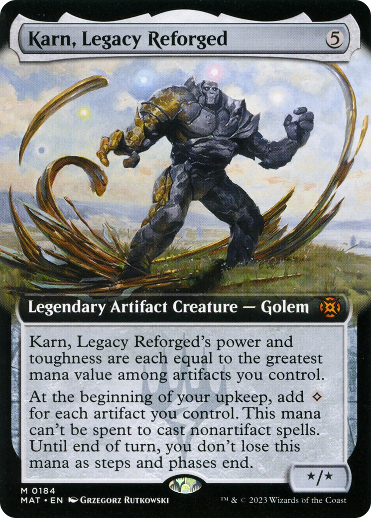 Karn, Legacy Reforged (Extended Art) (MAT-184) - March of the Machine: The Aftermath: (Extended Art) Foil
