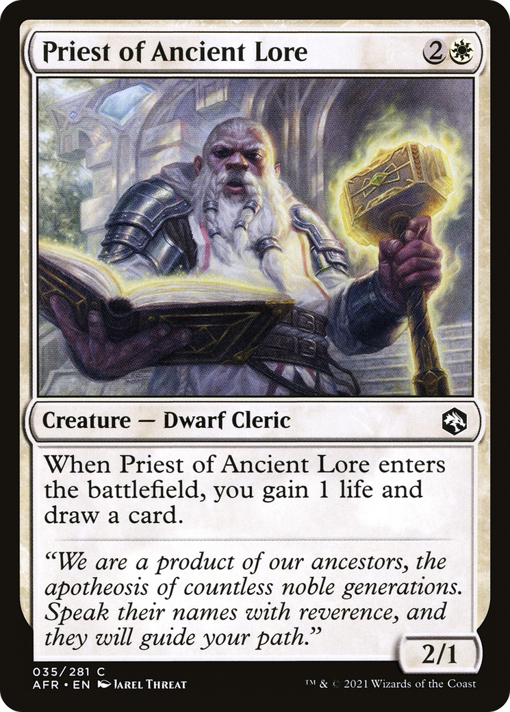 Priest of Ancient Lore (AFR-035) - Adventures in the Forgotten Realms