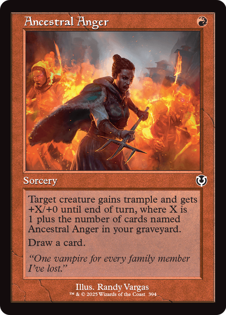 Ancestral Anger (Retro Frame) (INR-394) - Innistrad Remastered Foil