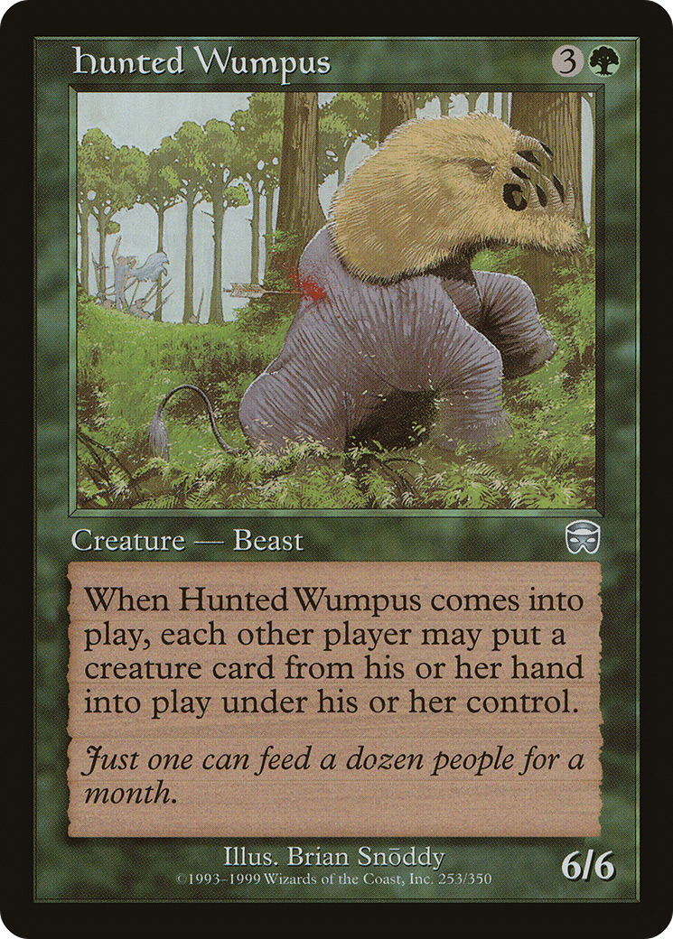 Hunted Wumpus (MMQ-253) - Mercadian Masques