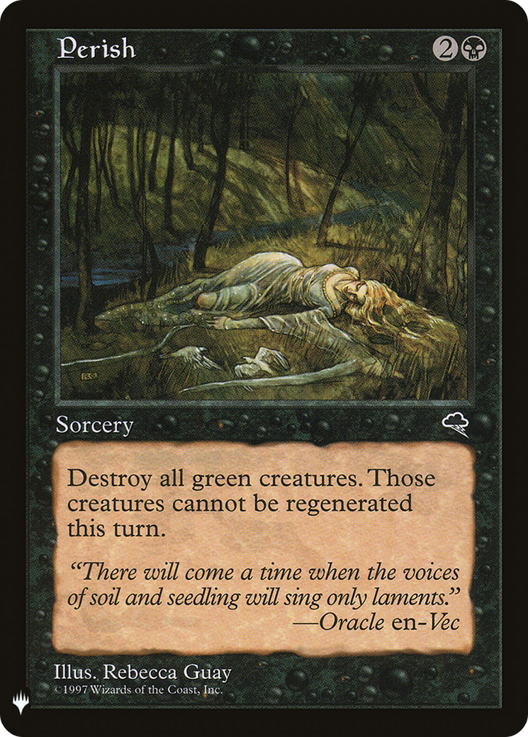 Perish (LIST-) - The List
