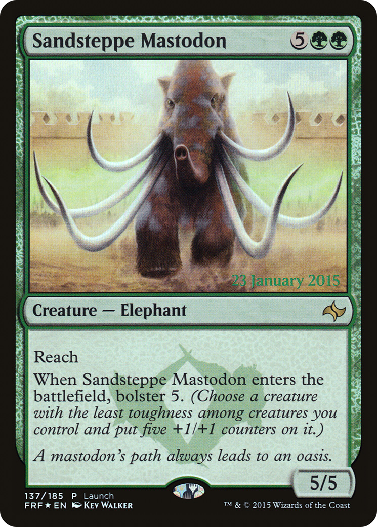 Sandsteppe Mastodon (LARP-137) - Fate Reforged Promos Foil