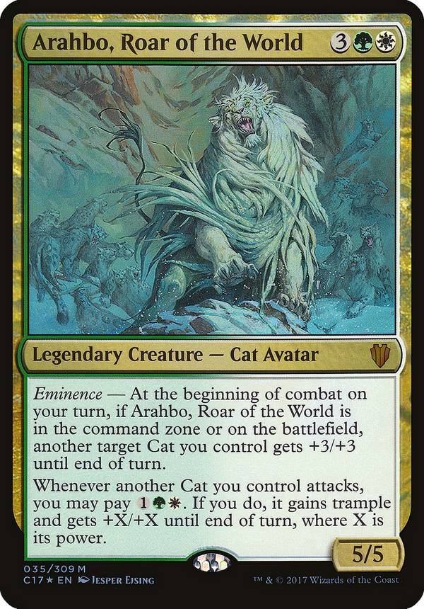Arahbo, Roar of the World (Commander 2017) (OVER-035) - Commander 2017 Oversized Foil