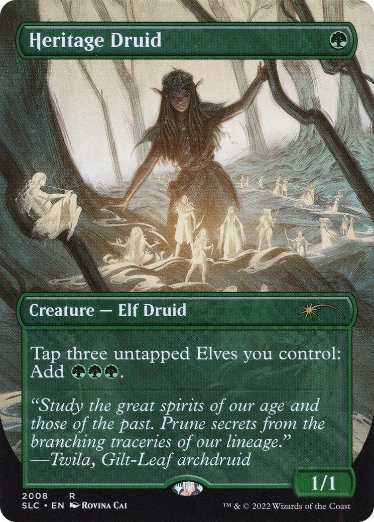 Heritage Druid (SLC-2008) - Secret Lair Countdown Kit (Borderless) Foil