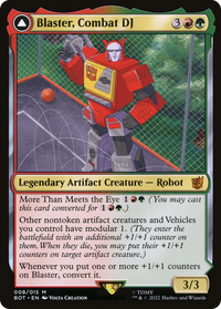 Blaster, Combat DJ (BOT-008) - Transformers: (convertdfc) Foil