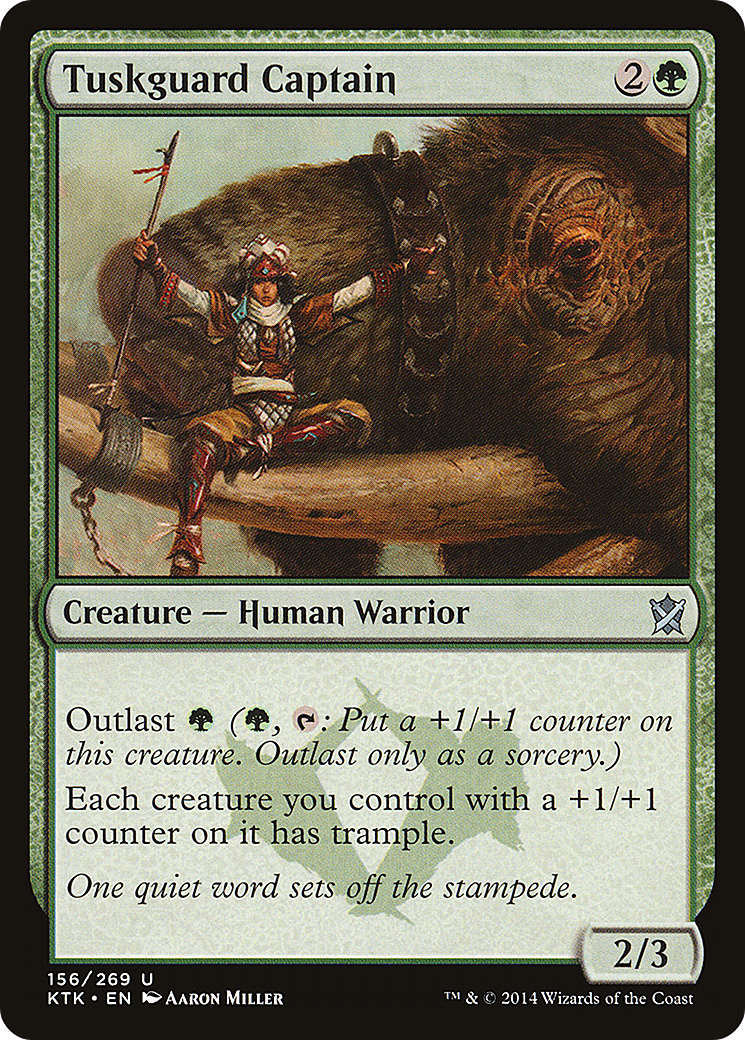 Tuskguard Captain (KTK-156) - Khans of Tarkir Foil