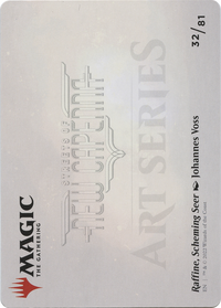 Raffine, Scheming Seer // Raffine, Scheming Seer (ASNC-032) - New Capenna Art Series (Borderless) Foil