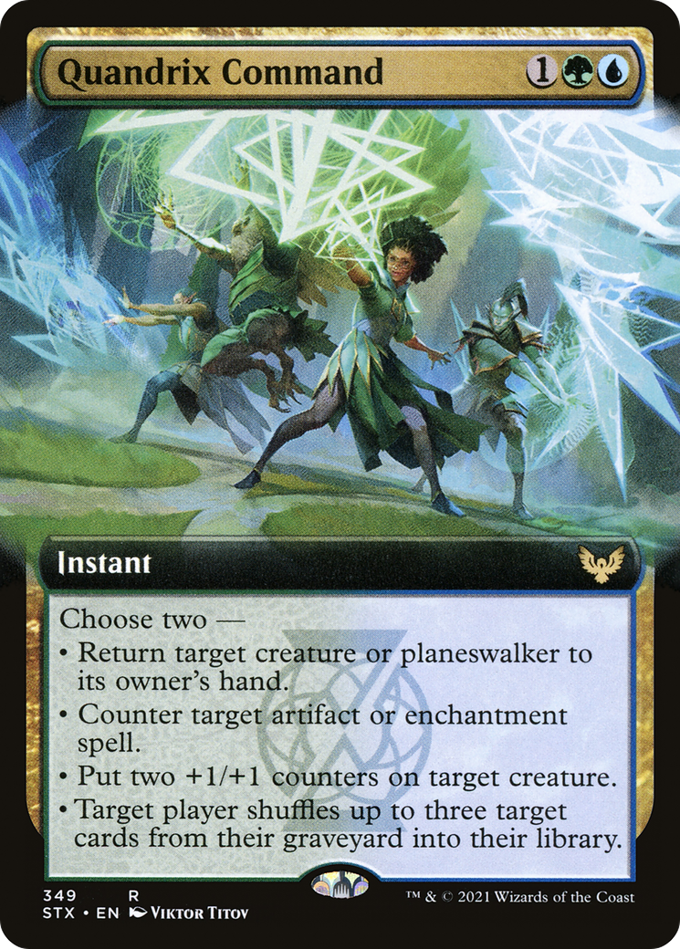 Quandrix Command (Extended Art) (STX-349) - Strixhaven: School of Mages: (Extended Art)