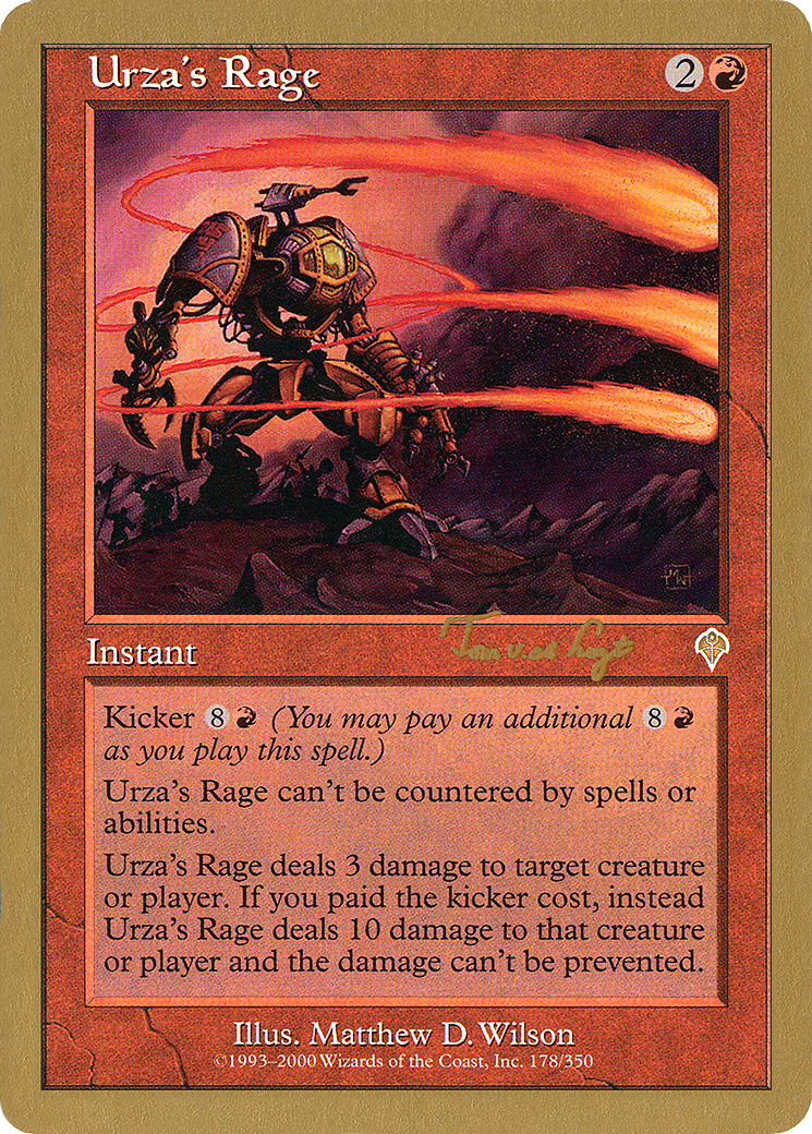 Urza's Rage - 2001 Tom van de Logt (INV) (WCD-) - World Championship Decks 2001