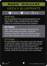 Urza's Blueprints (minigame) // Urza's Blueprints (cont'd) (MBRO-002) - The Brothers' War Minigames