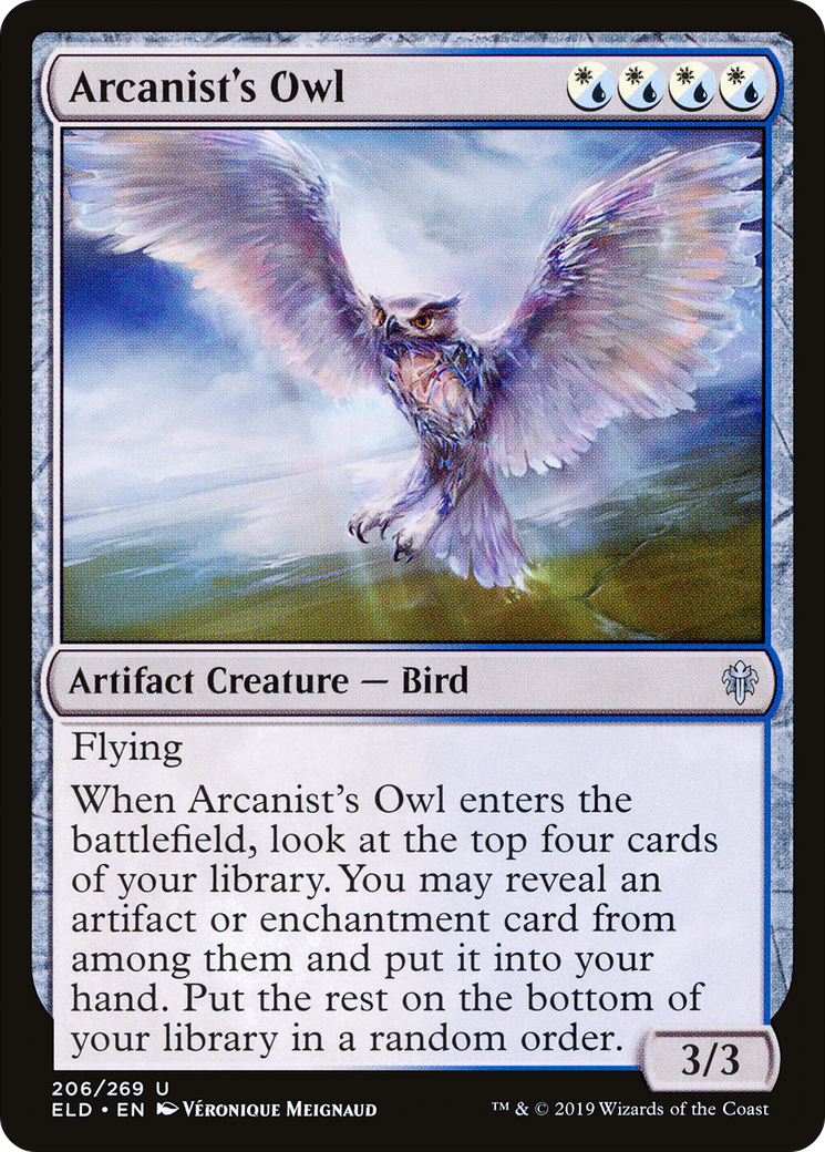 Arcanist's Owl (ELD-206) - Throne of Eldraine