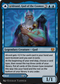 A-Alrund, God of the Cosmos // A-Hakka, Whispering Raven (KHM-A-40) - Kaldheim
