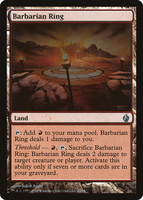 Barbarian Ring (PD2-028) - Premium Deck Series: Fire and Lightning Foil
