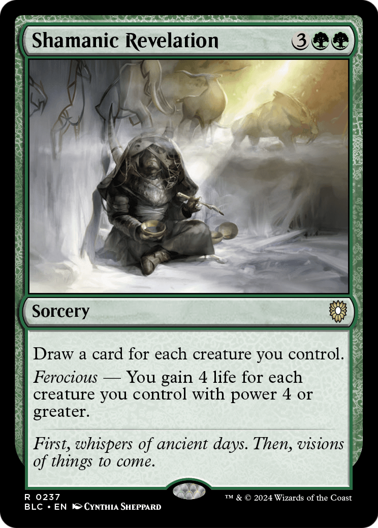 Shamanic Revelation (BLC-237) - Bloomburrow Commander