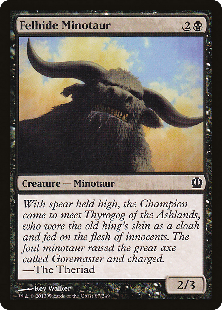 Felhide Minotaur (THS-087) - Theros Foil
