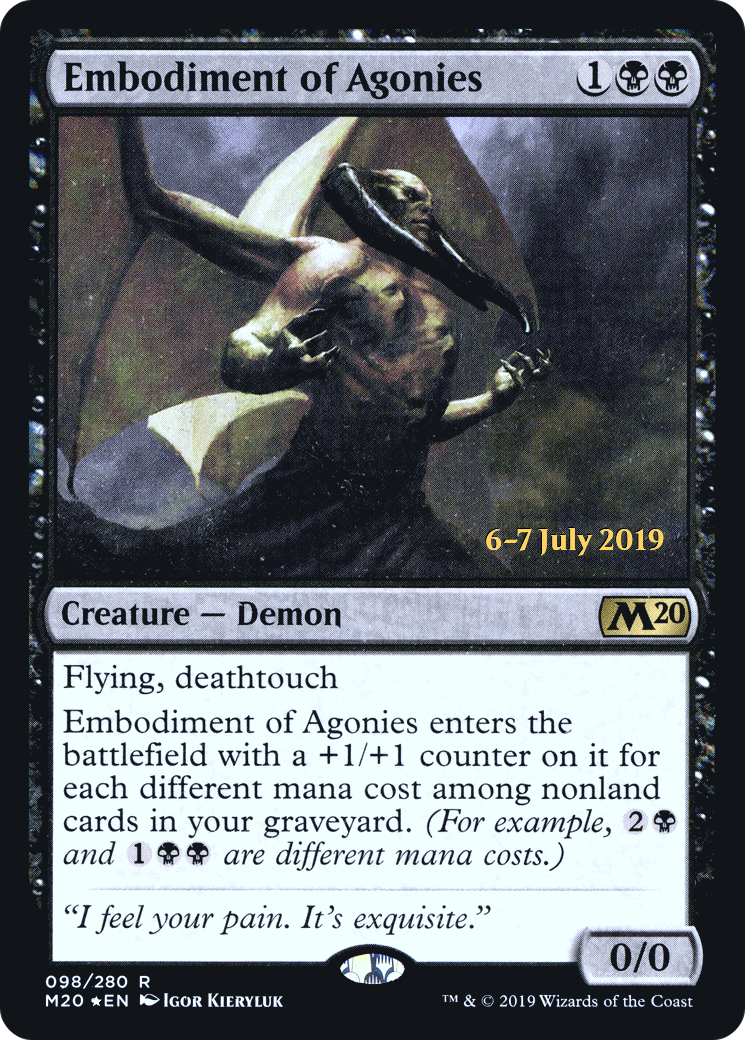 Embodiment of Agonies (PRE-098) - Core Set 2020 Promos Foil