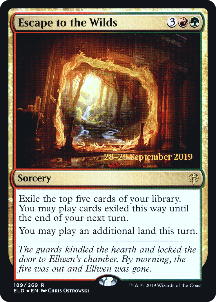 Escape to the Wilds (PRE-189) - Throne of Eldraine Promos Foil