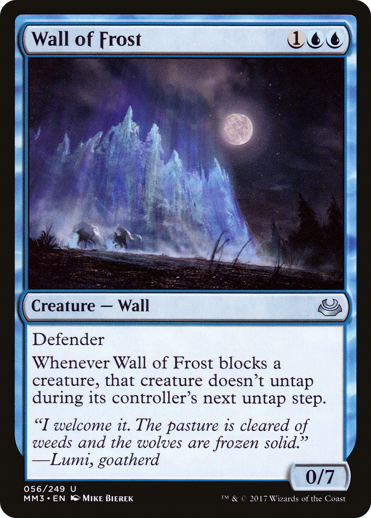 Wall of Frost (MM3-056) - Modern Masters 2017 Foil