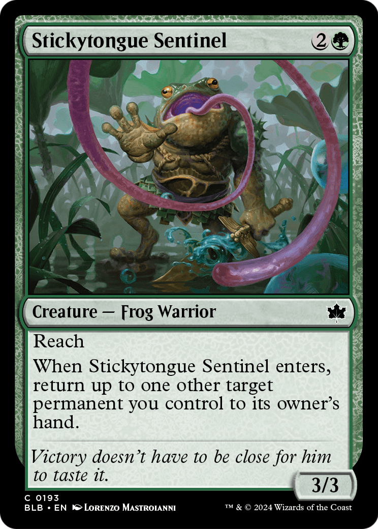 Stickytongue Sentinel (BLB-193) - Bloomburrow Foil