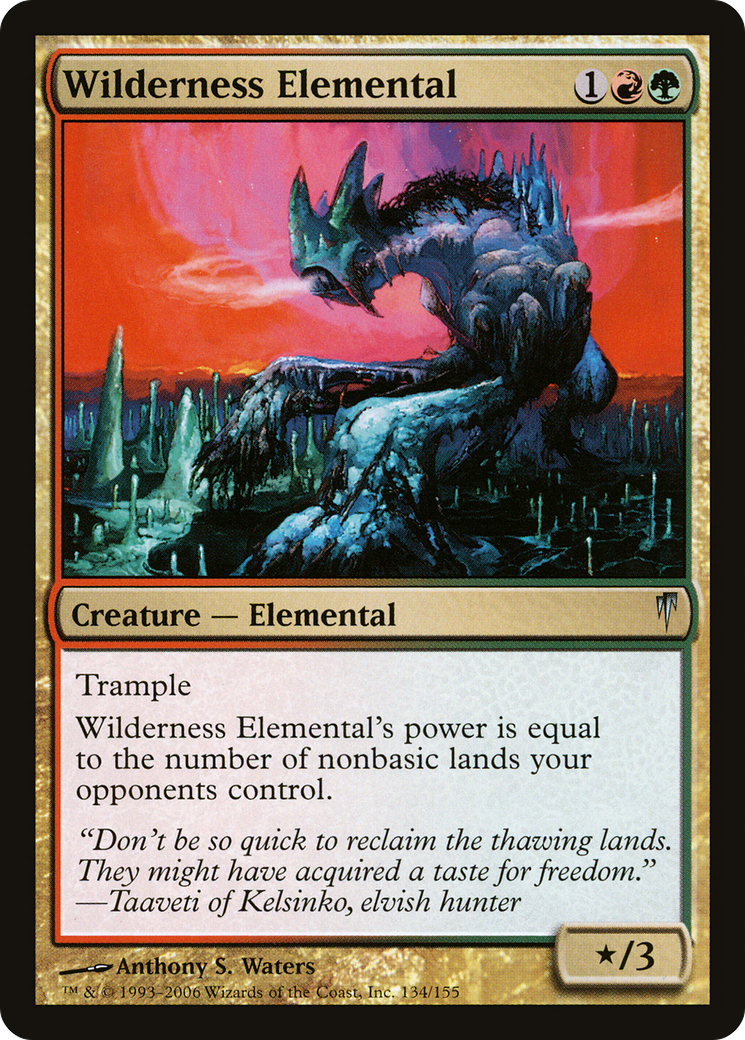 Wilderness Elemental (CSP-134) - Coldsnap Foil