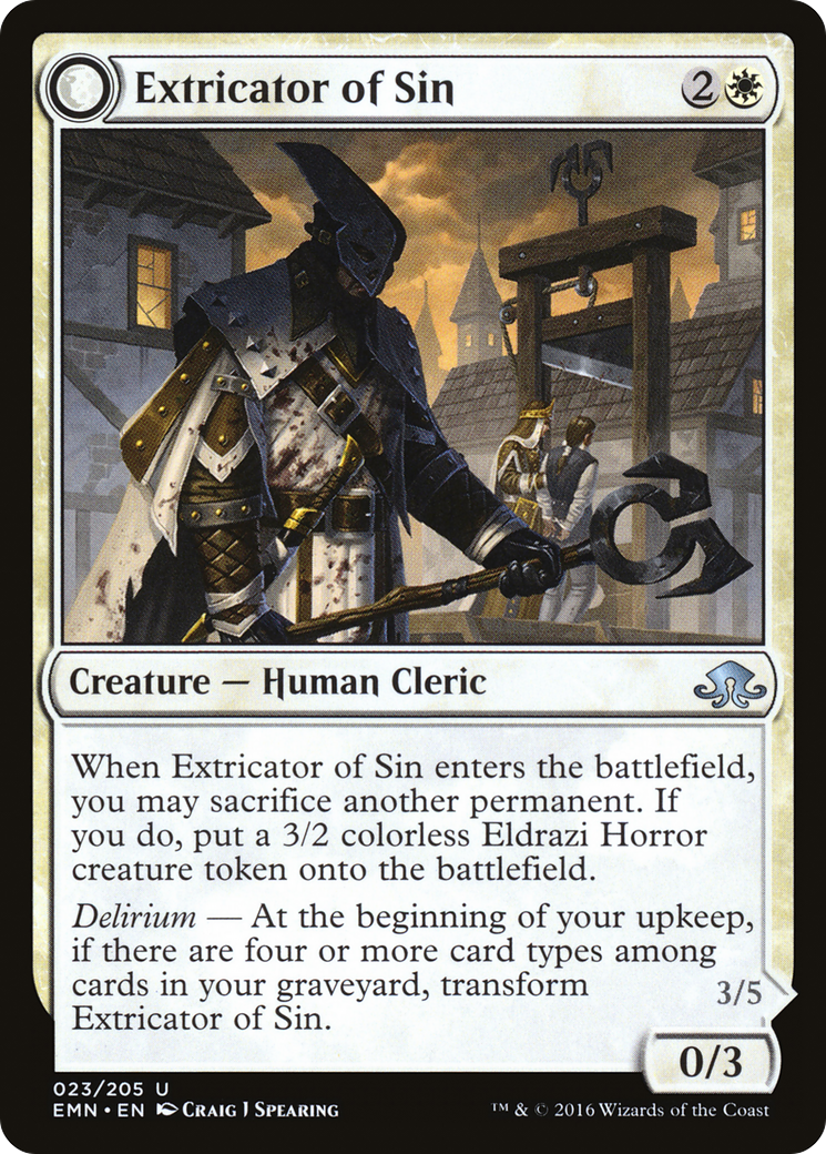 Extricator of Sin (EMN-023) - Eldritch Moon: (mooneldrazidfc) Foil
