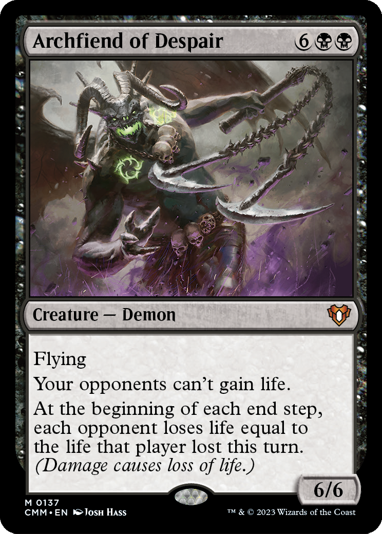 Archfiend of Despair (CMM-137) - Commander Masters