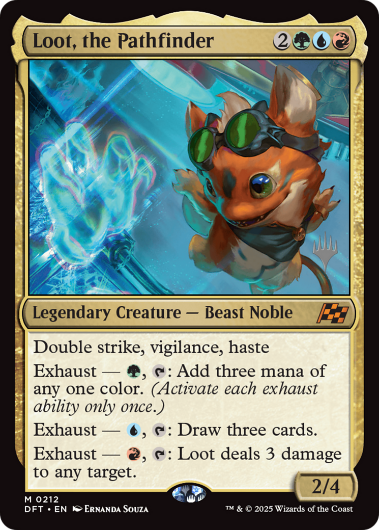 Loot, the Pathfinder (PPDFT-212) - Promo Pack: Aetherdrift Foil