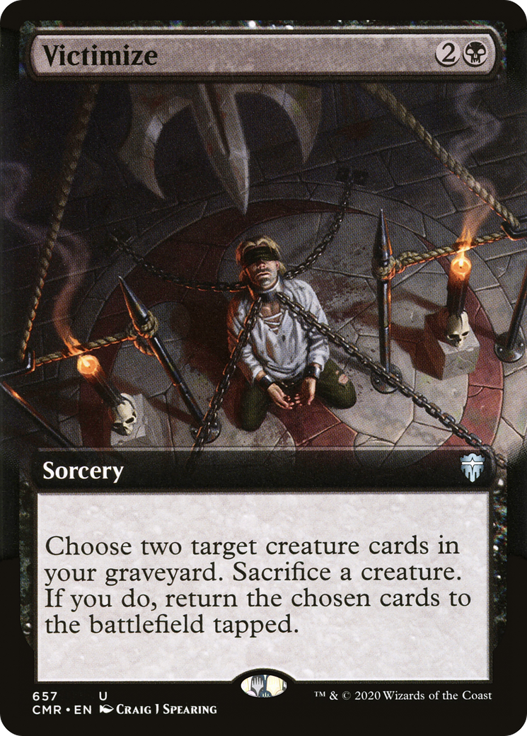 Victimize (Extended Art) (CMR-657) - Commander Legends: (Extended Art) Foil