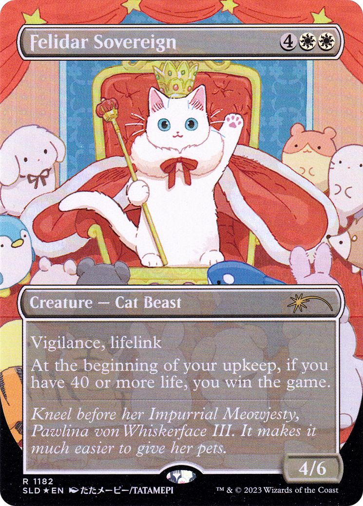 Felidar Sovereign (SLD-1182) - Secret Lair Drop (Borderless) Foil