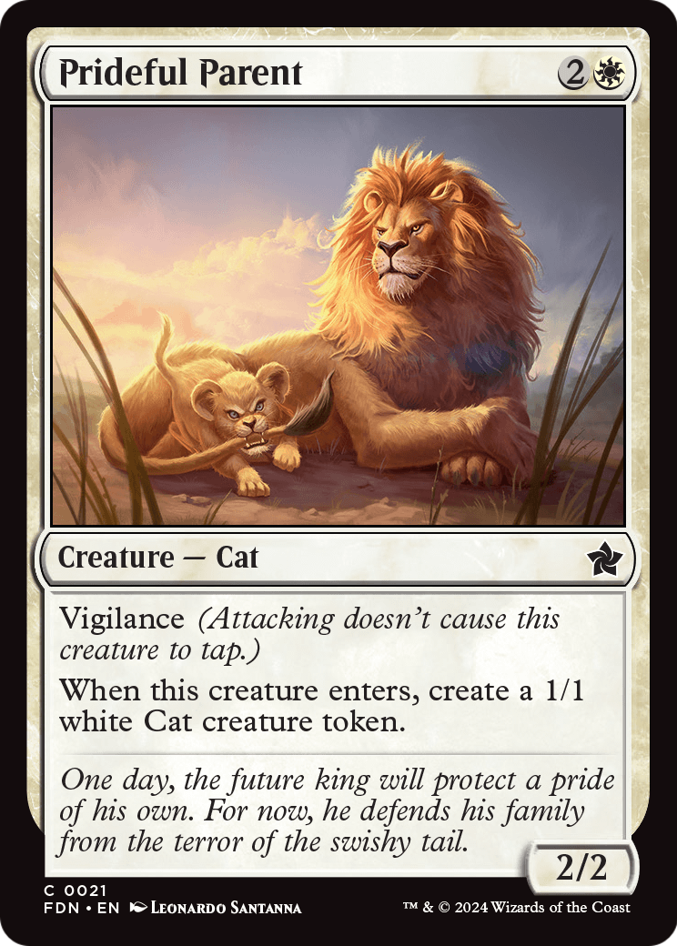 Prideful Parent (FDN-021) - Foundations Foil