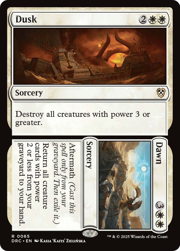 Dusk // Dawn (DRC-065) - Commander: Aetherdrift