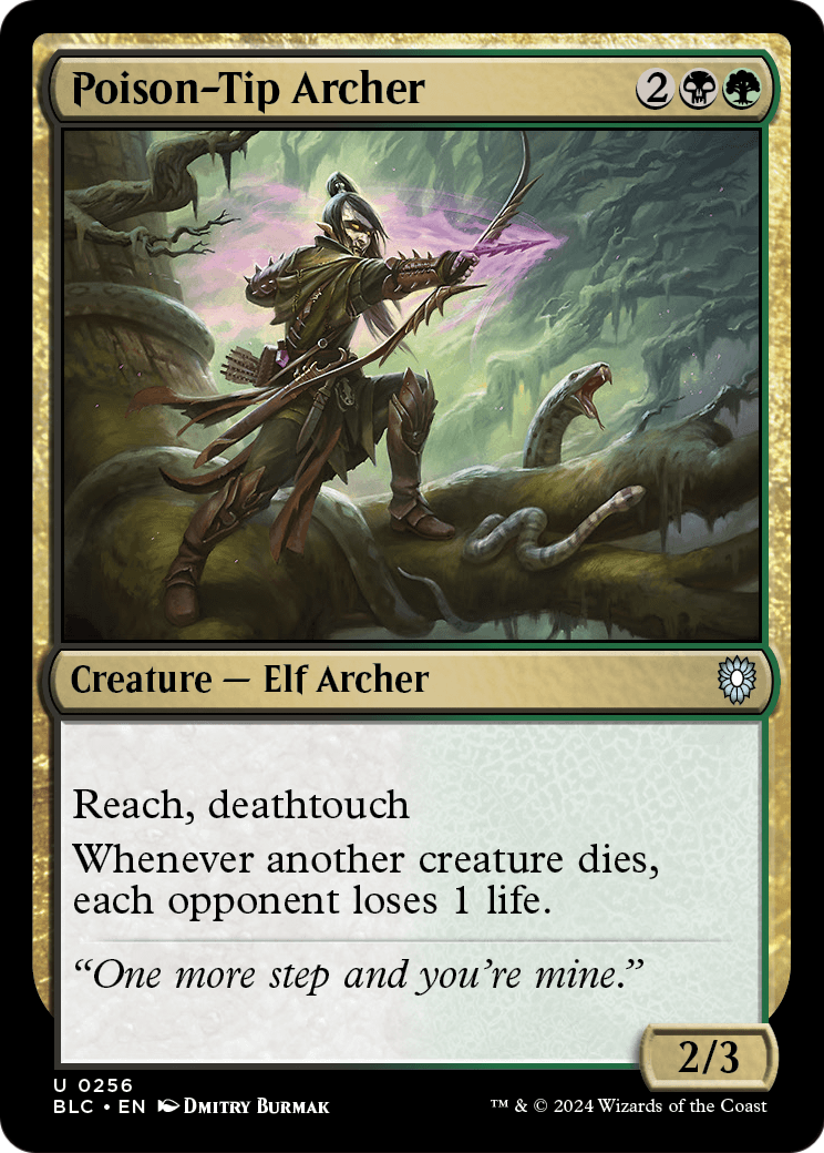 Poison-Tip Archer (BLC-256) - Bloomburrow Commander
