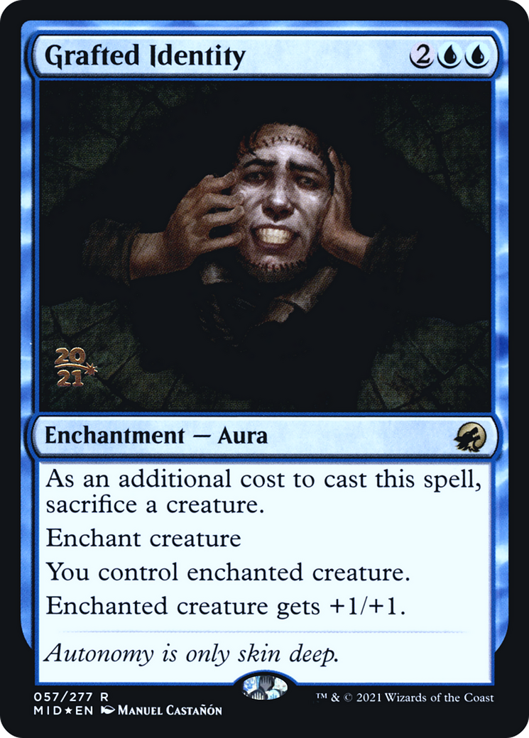 Grafted Identity (PRE-057) - Innistrad: Midnight Hunt Promos Foil