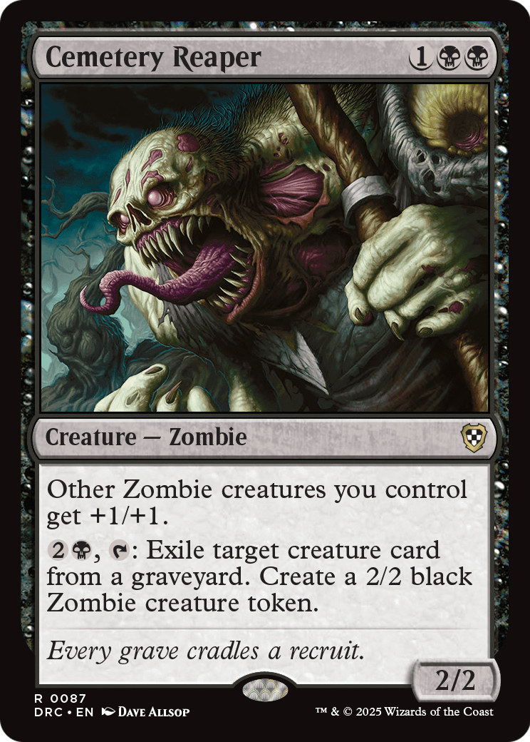 Cemetery Reaper (DRC-087) - Commander: Aetherdrift
