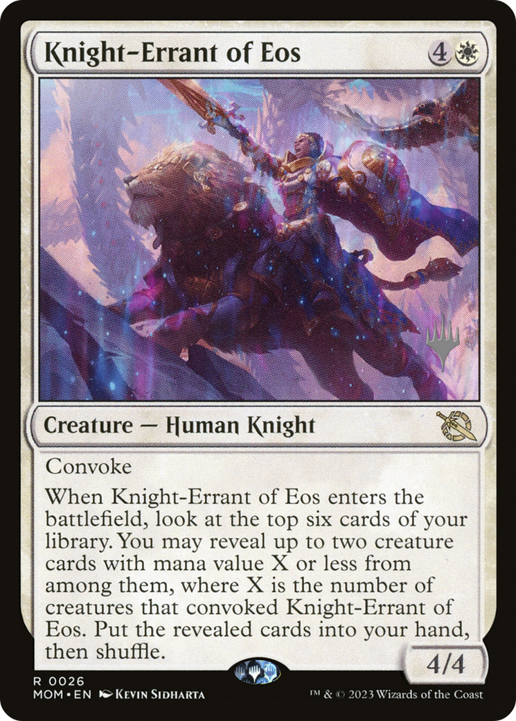 Knight-Errant of Eos (PPMOM-026) - March of the Machine Promos Foil