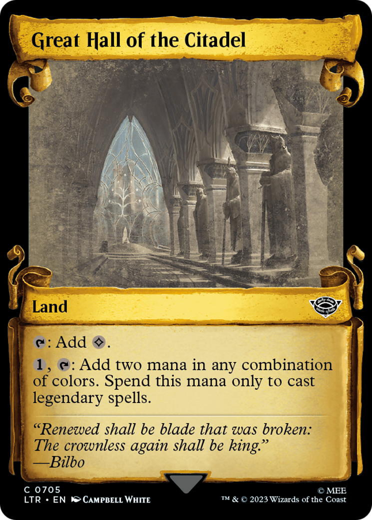 Great Hall of the Citadel (Showcase Scrolls) (LTR-705) - The Lord of the Rings: Tales of Middle-earth: (Showcase)