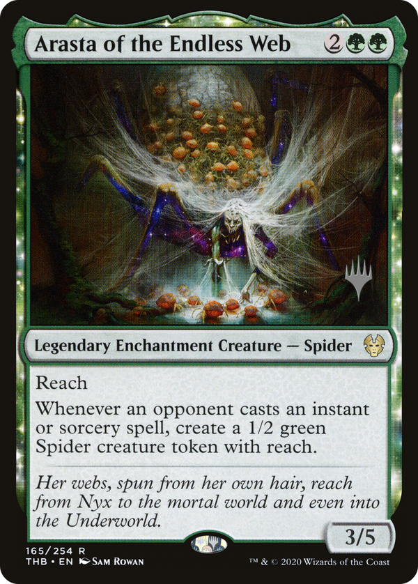 Arasta of the Endless Web (PPTHB-165) - Theros Beyond Death Promos: (enchantment) Foil