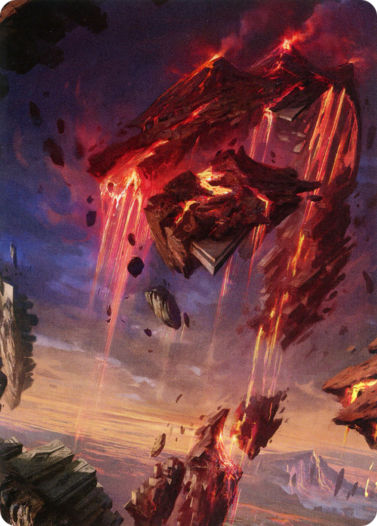 Mountain // Mountain (AZNR-017) - Zendikar Rising Art Series (Borderless)