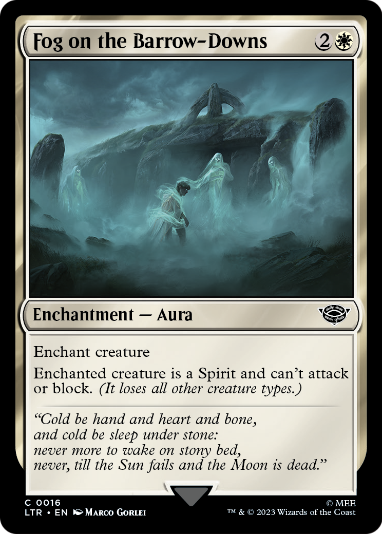 Fog on the Barrow-Downs (LTR-016) - The Lord of the Rings: Tales of Middle-earth Foil