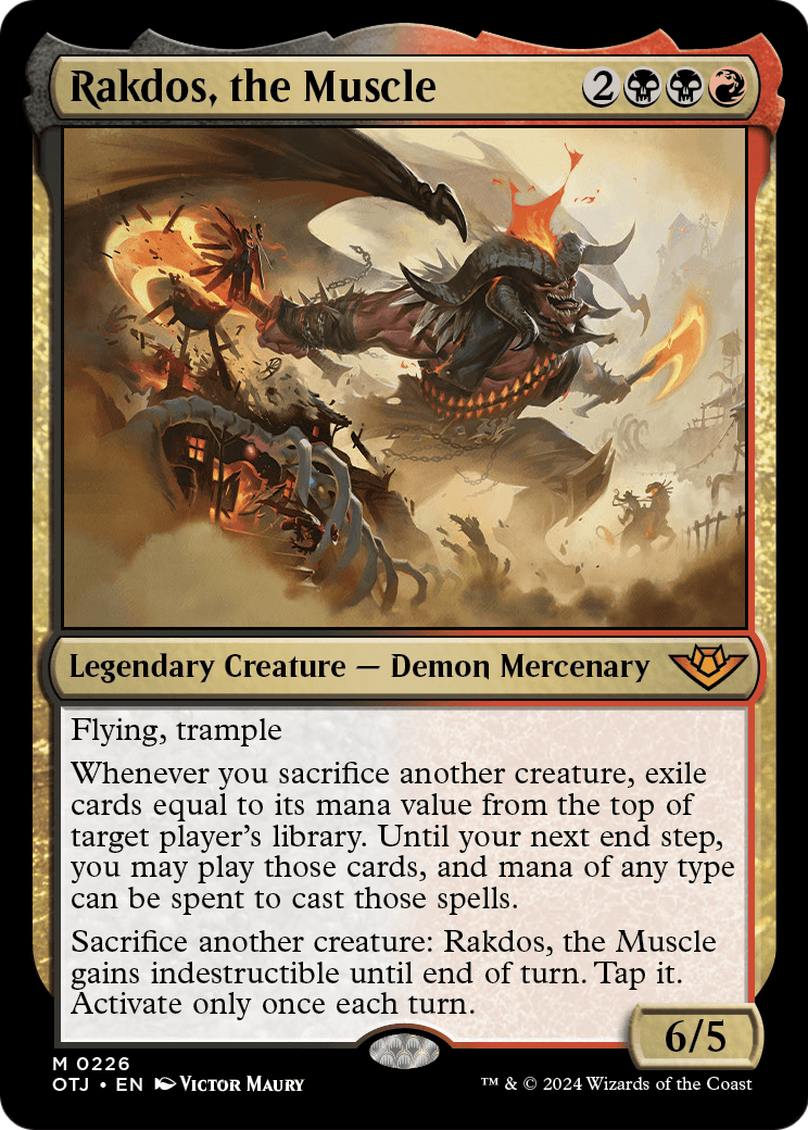 Rakdos, the Muscle (OTJ-226) - Outlaws of Thunder Junction Foil